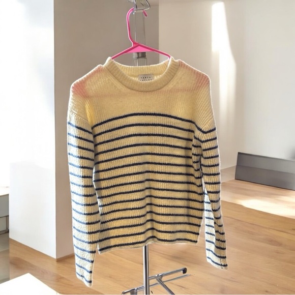 Tanya Taylor striped wool blend crewneck sweater XS - Picture 1 of 4